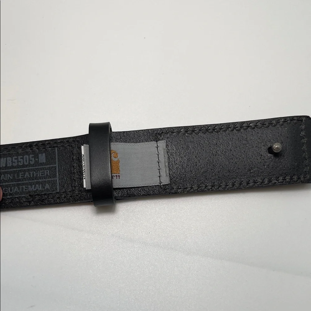 NWOT Carhartt Black Scratchless Leather Belt Size 44
